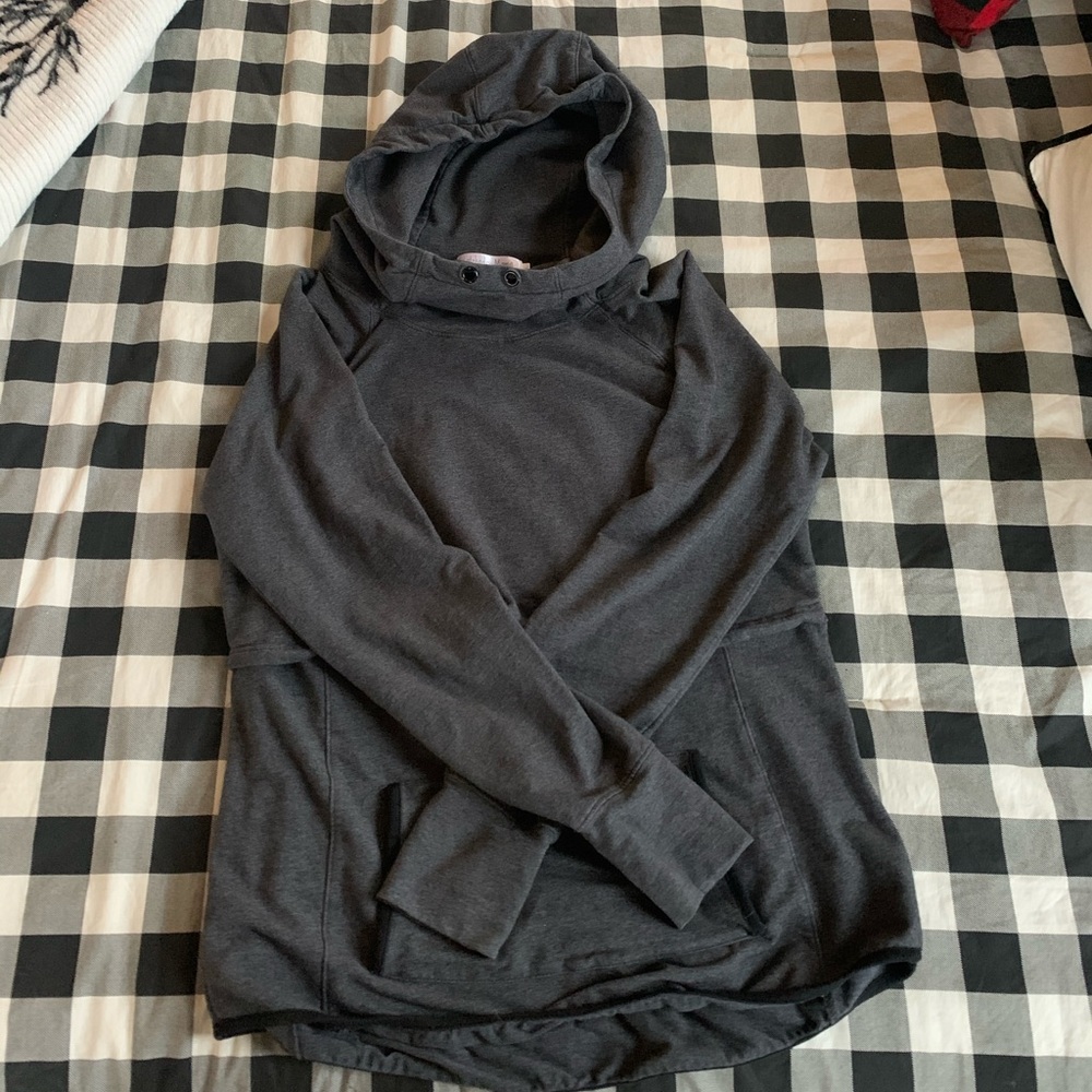 Nursing Cowl Neck lightweight sweatshirt L